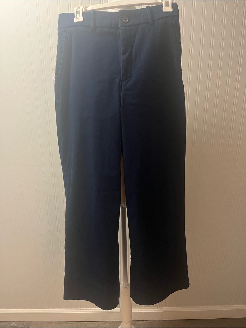 SPANX Wide Leg Pants in Navy Blue